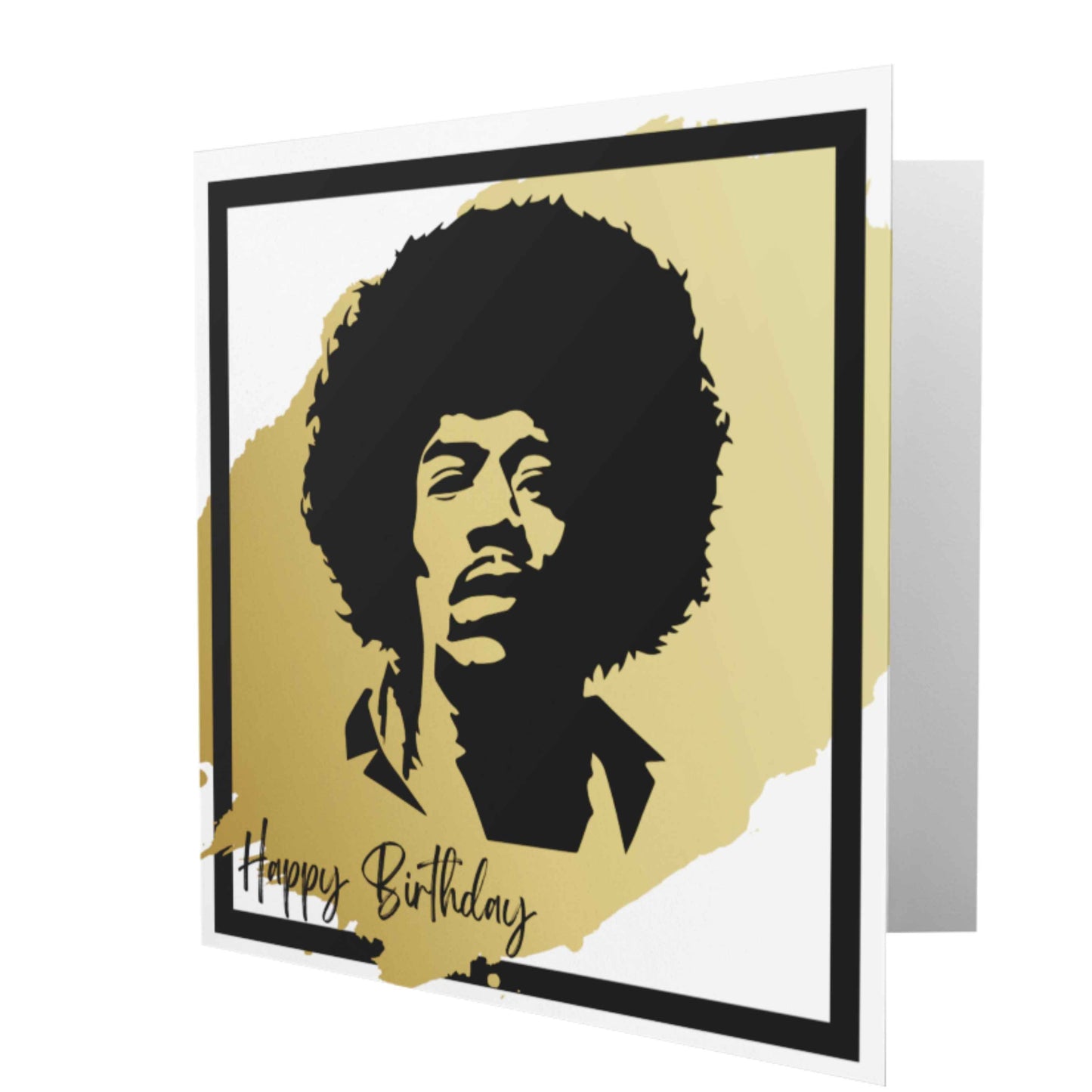 Afro Centric Birthday Cards | Legends | Happy Birthday Gold & Black
