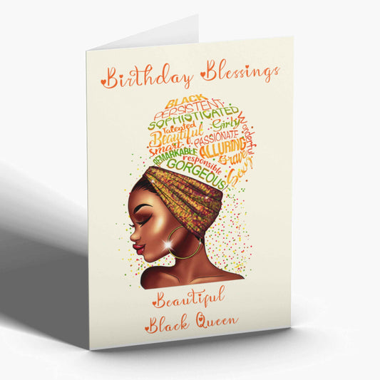 Birthday Cards | Beautiful Black Queen