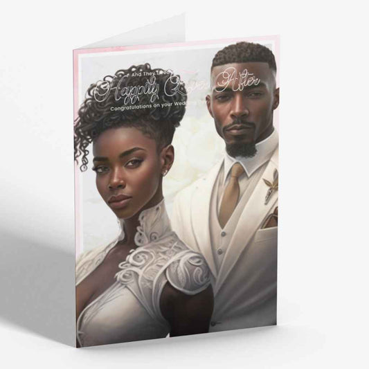 Black Couple Wedding / Anniversary Card