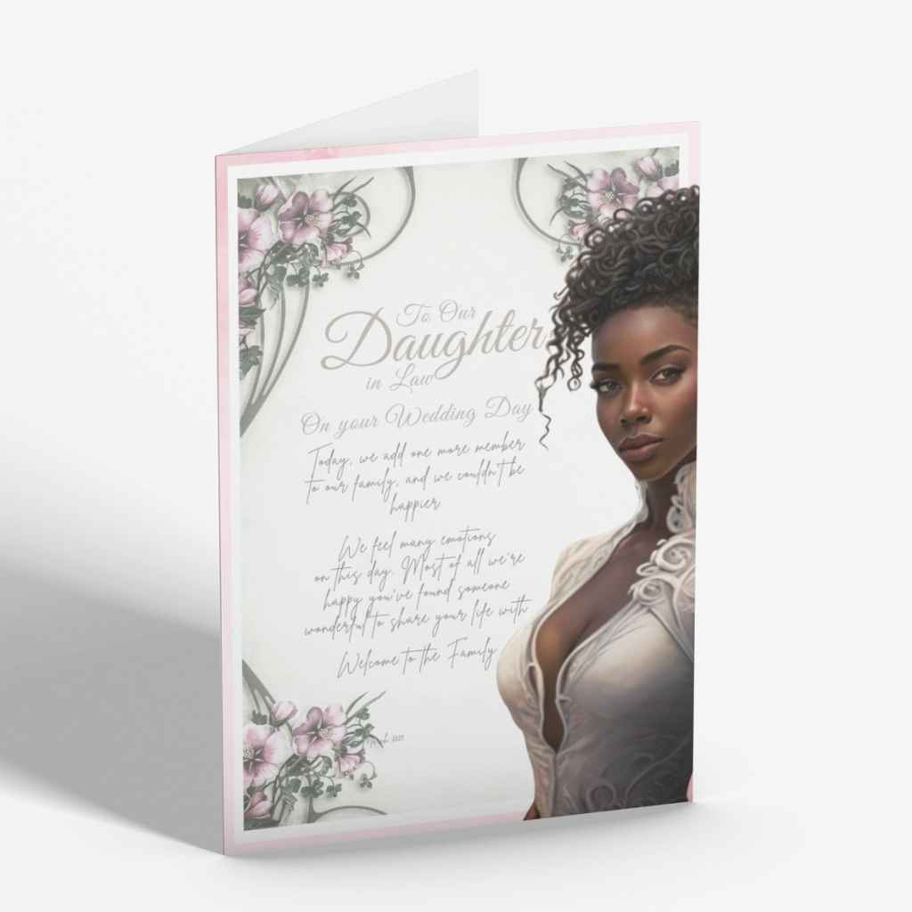 To My Daughter In Law Wedding Card