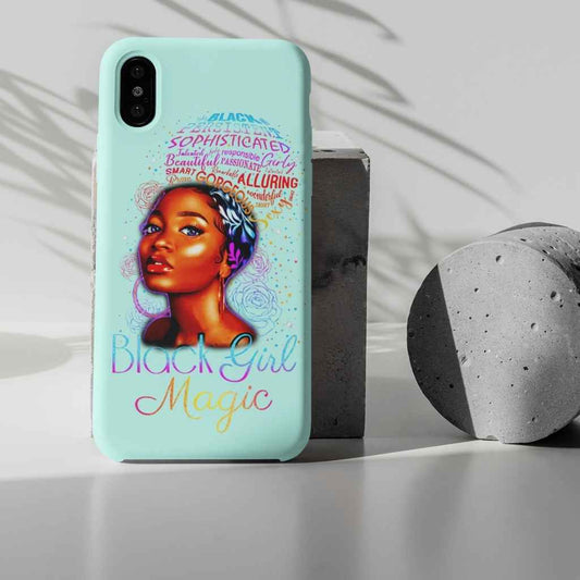 Black Girl Magic Empowering Words | Personalised Slim iPhone Cases | 12, 13 Pro