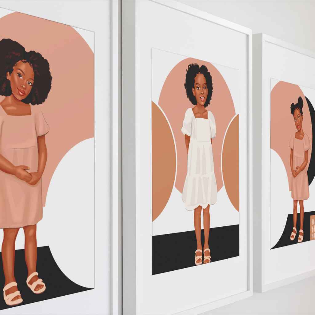 Black Girl Magic | Young Girl Centre Print
