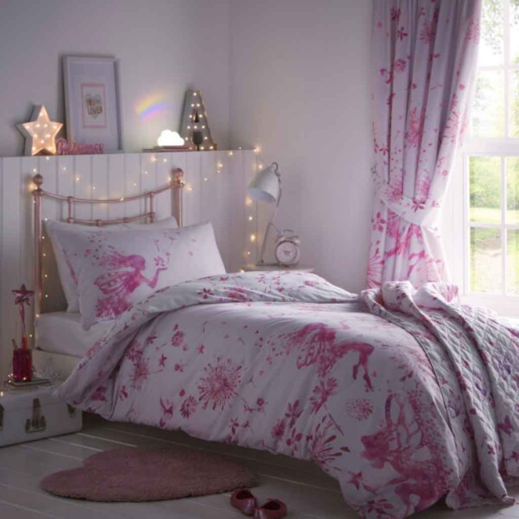Duvet Sets | Poly Cotton | Pink Fairies & Flowers