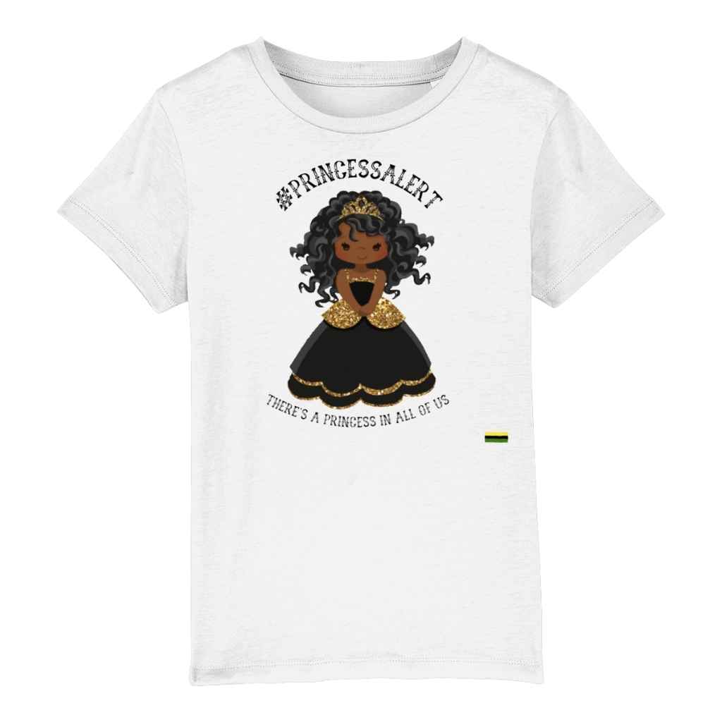 Black Princess | Black & Gold Organic Cotton T Shirt
