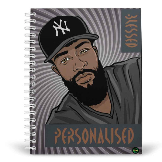 Personalised A5 Notebook | Blessed | Black Man