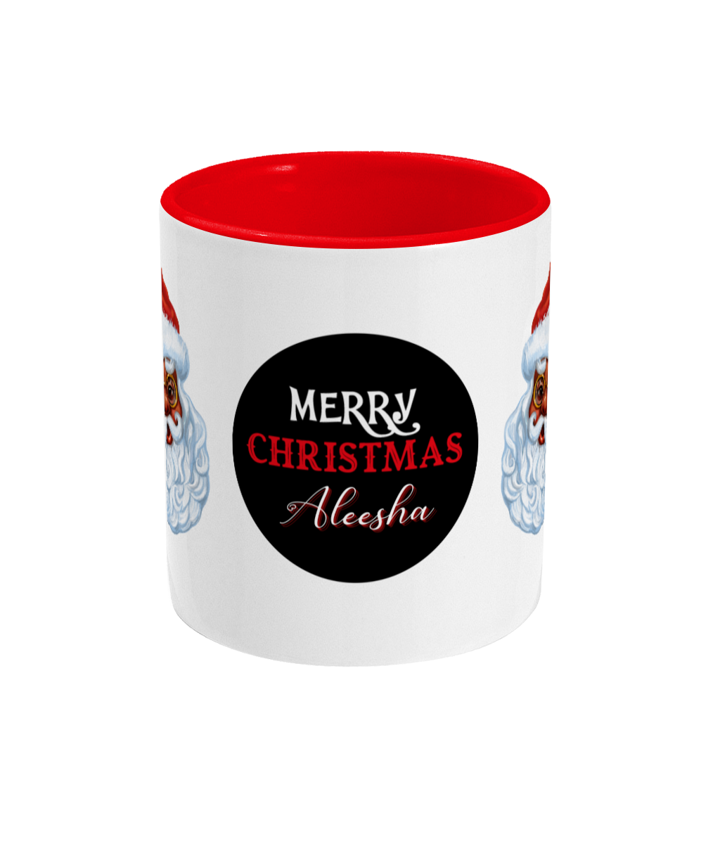 Black Santa Christmas Mug