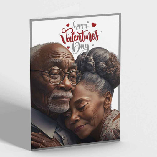 Mature Black Couple Valentine's Card
