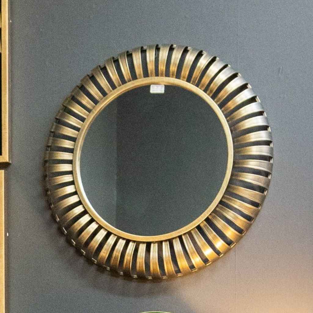 Round Mirror | Gold Metal | Kensington