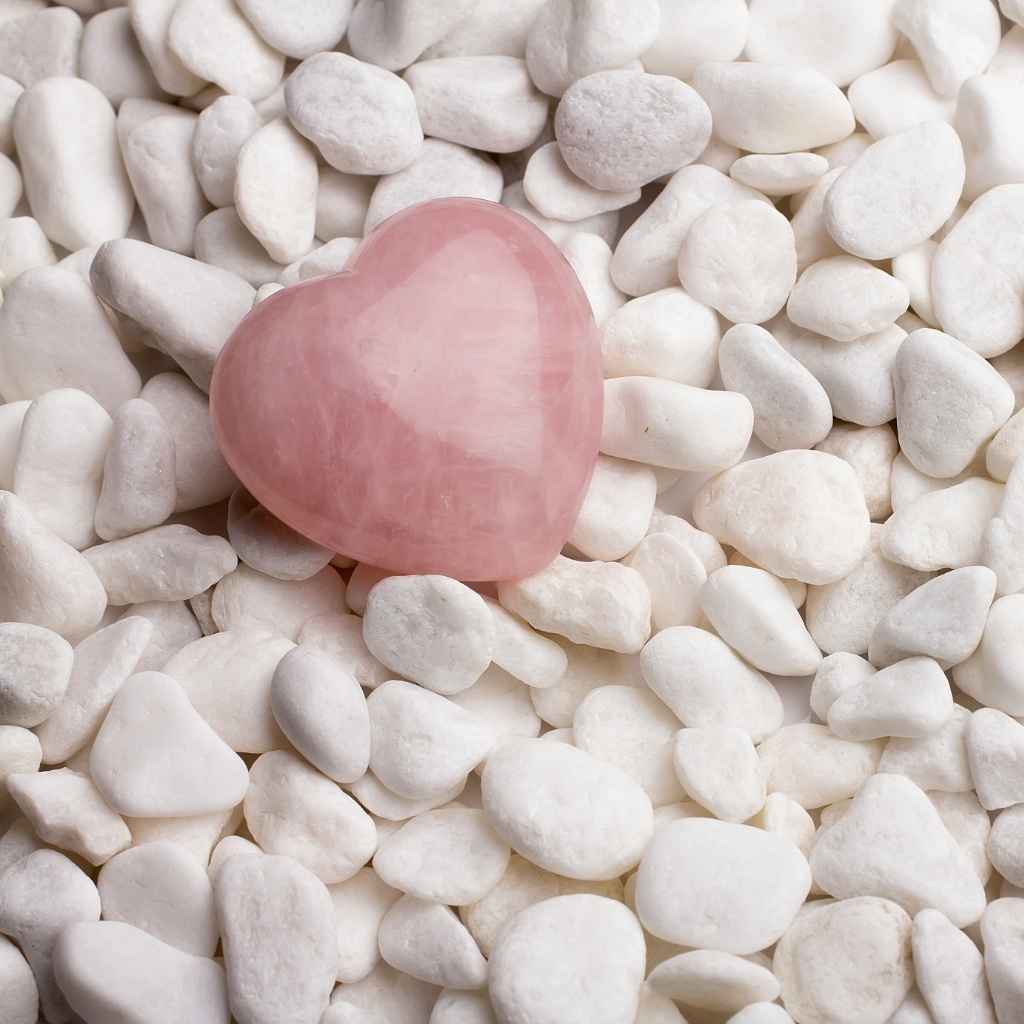 Healing Crystals | Polished Rose Quartz Hearts