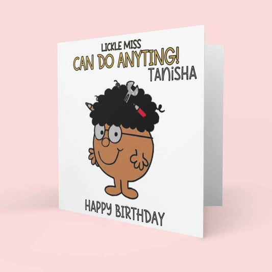 Personalised Birthday Cards | Lickle Miss Can Do Anything