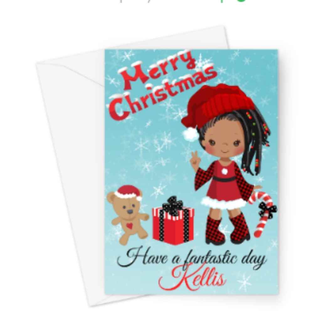 Santa's Helper Personalised Merry Christmas Card