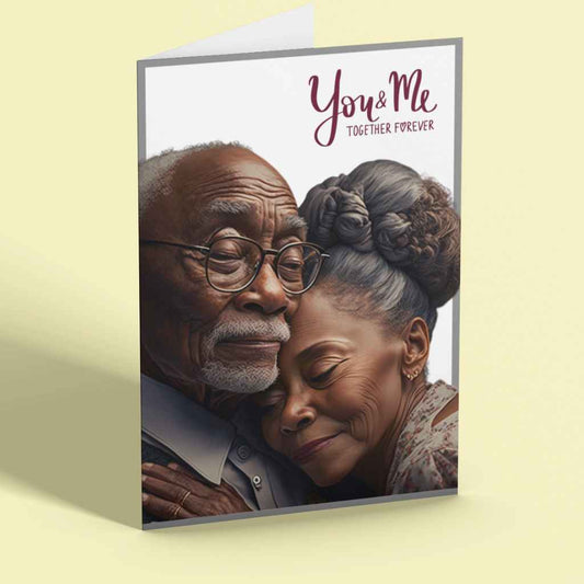 Mature Black Couple Anniversary Card | Together Forever