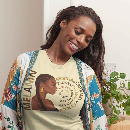 Melanin Girl Braids Every Shade Slays Organic T Shirt