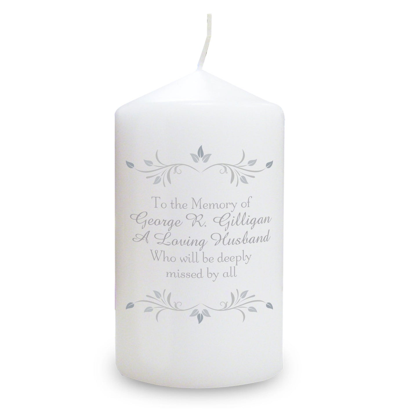 Personalised Sentiments 'Those We Love' Pillar Candle