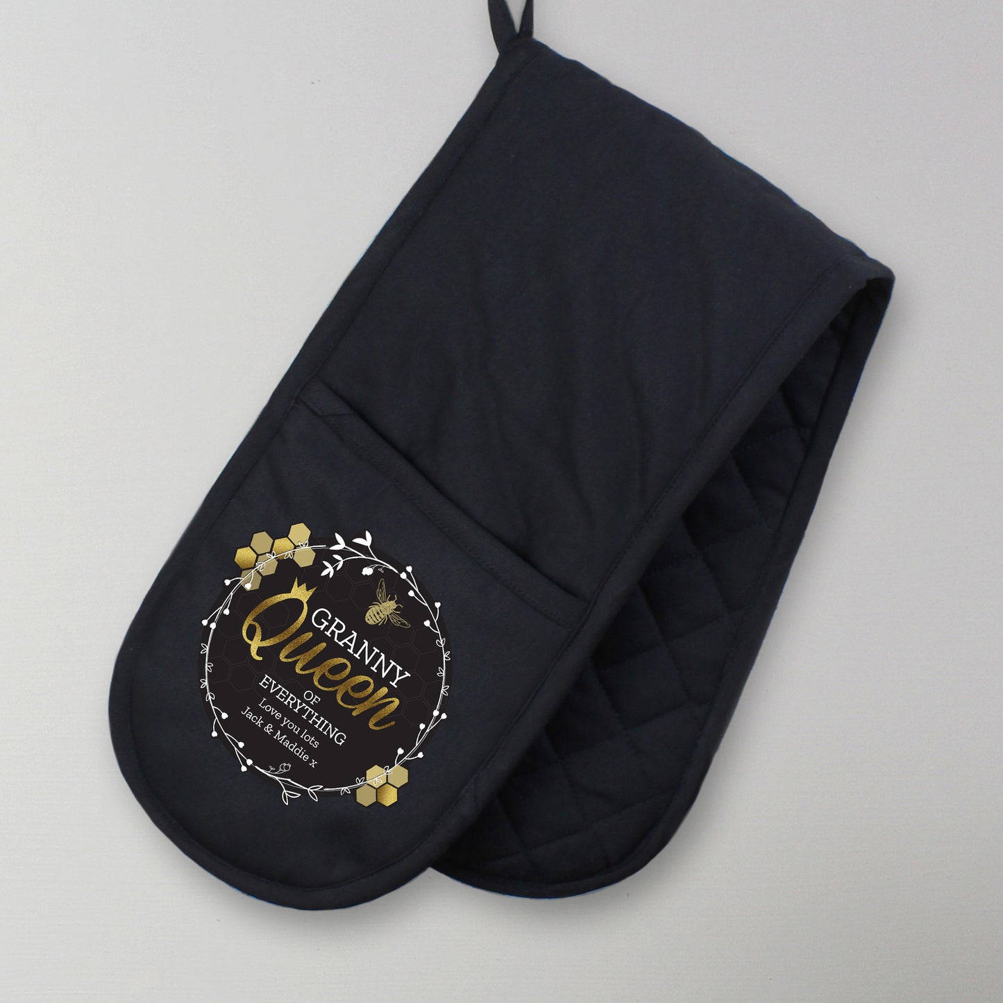 Oven Gloves | Apron | Tea Towel | Personalised | Queen Bee