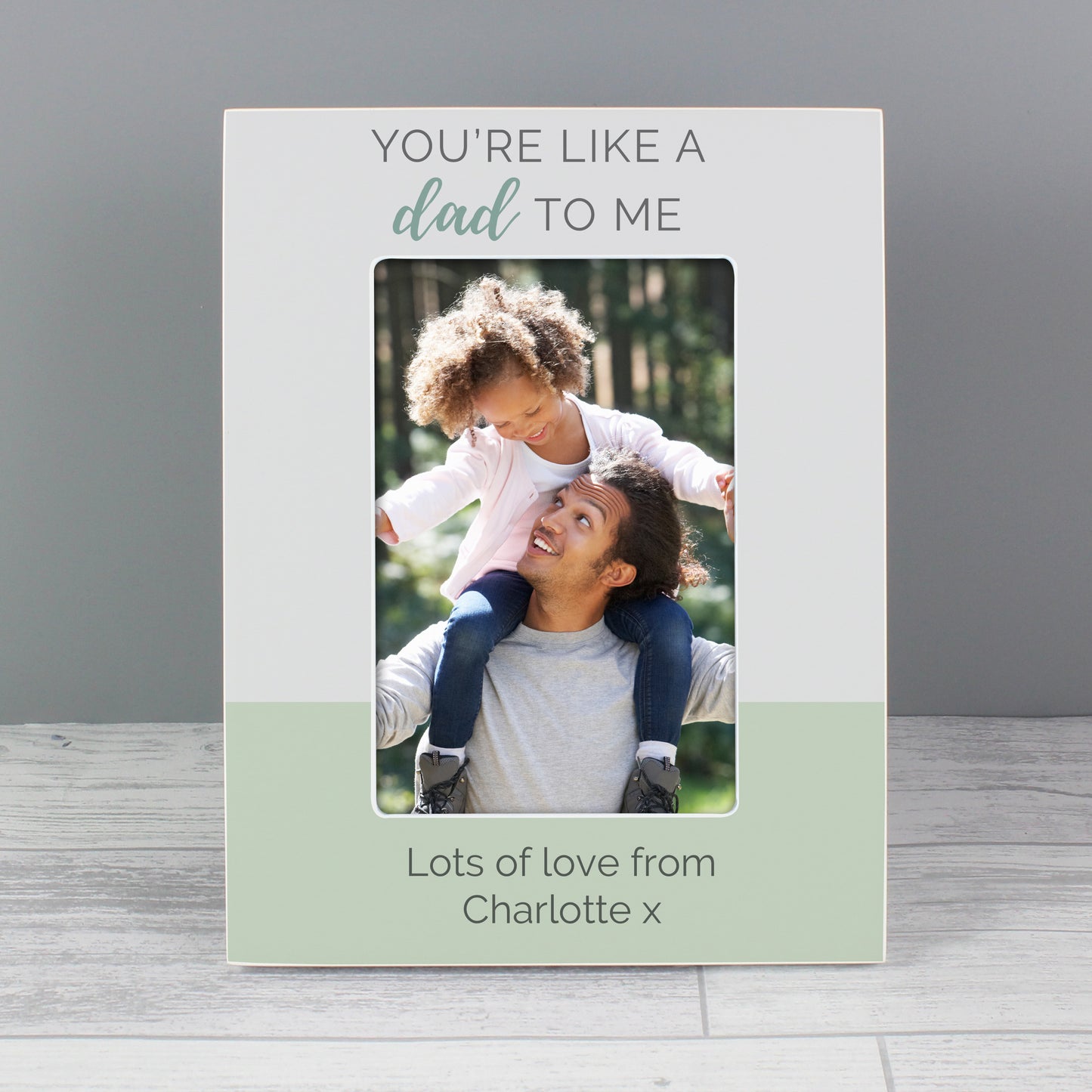 Personalised "You're Like a Dad to Me" 6x4 Wooden Photo Frame