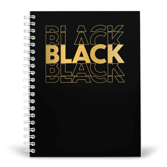 A5 Notebook | Black | Black & Gold