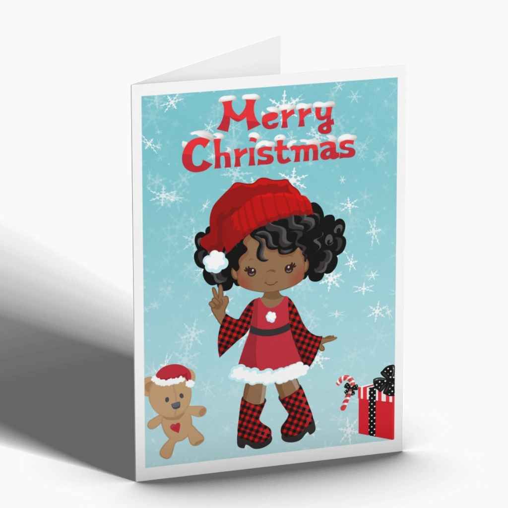 Personalised Christmas Card | Santa's Helpers Hats - Merry Christmas