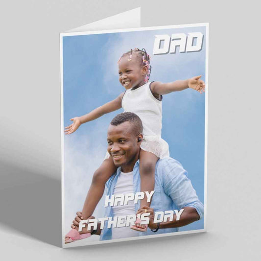 Personalised Photo Upload Father's Day Card | Happy Father's Day