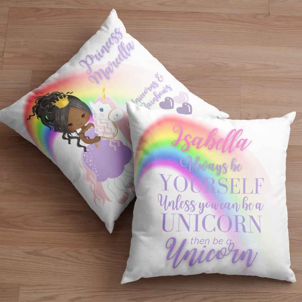 Personalised Cushions | BLM Kids | Princess Unicorn