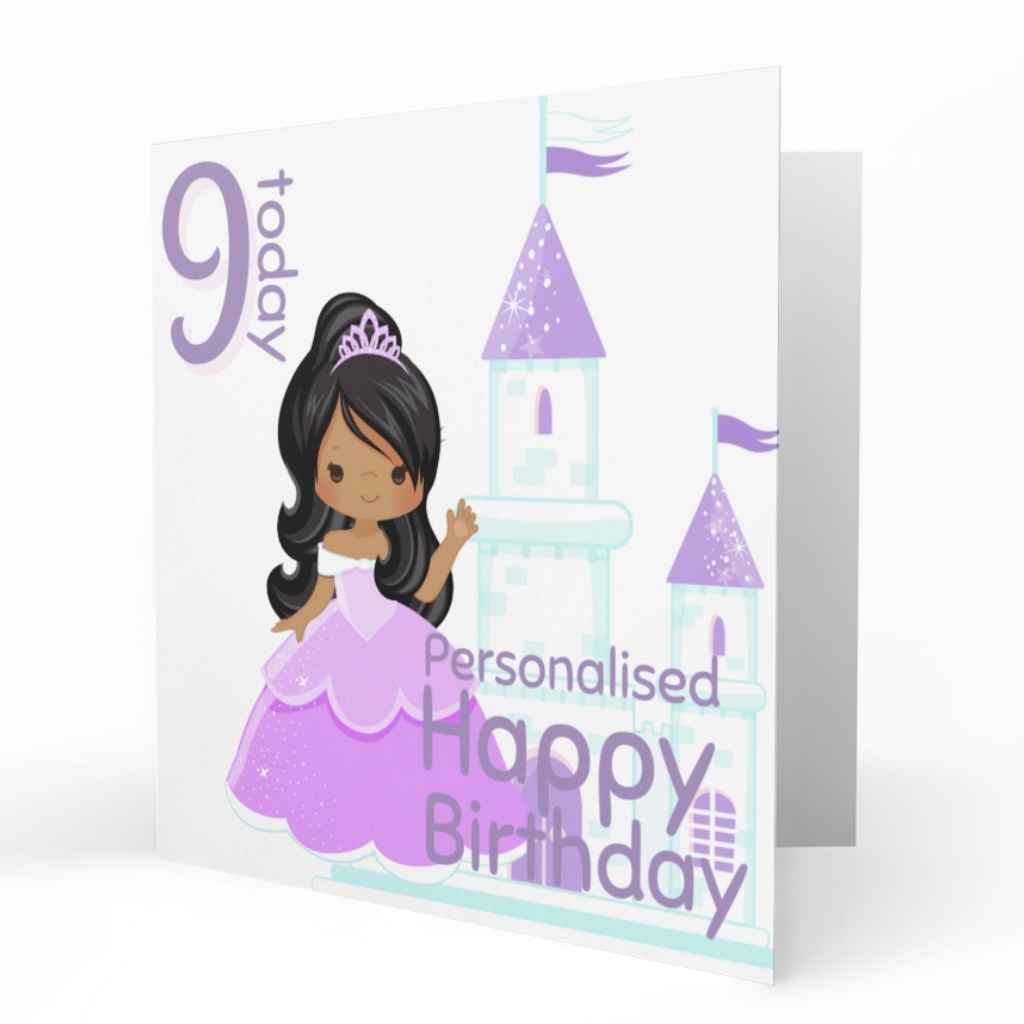 Personalised Birthday Cards | Purple Princess