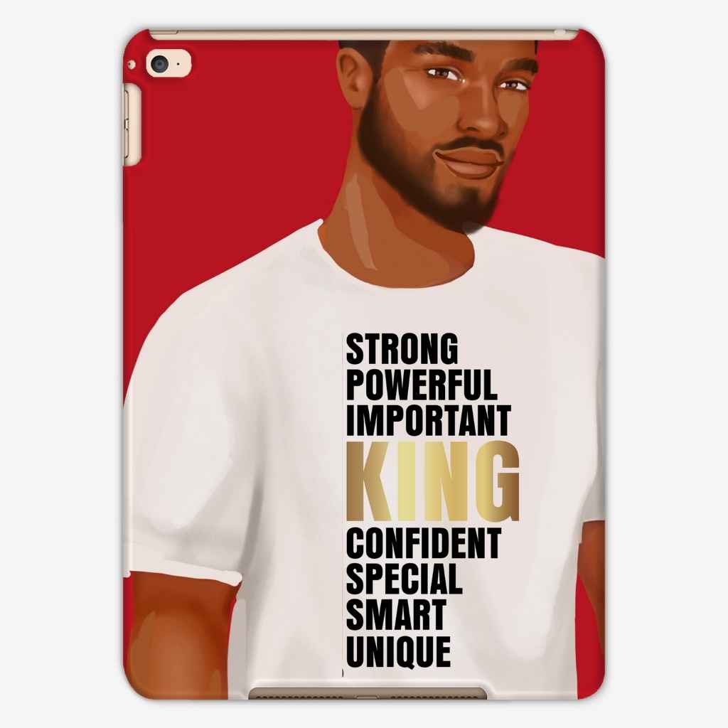 Personalised Motivational Afrocentric iPad Case | King