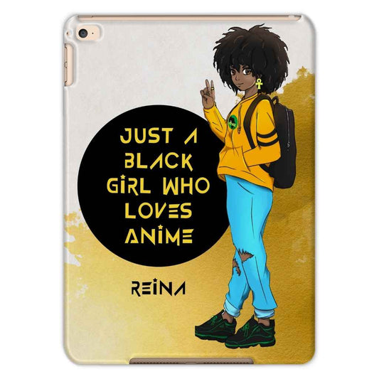 Personalised iPad Case | Black Girl Who Loves Anime