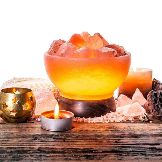 Pink Himalayan Salt | Lamp | Fire Bowl & Chunks