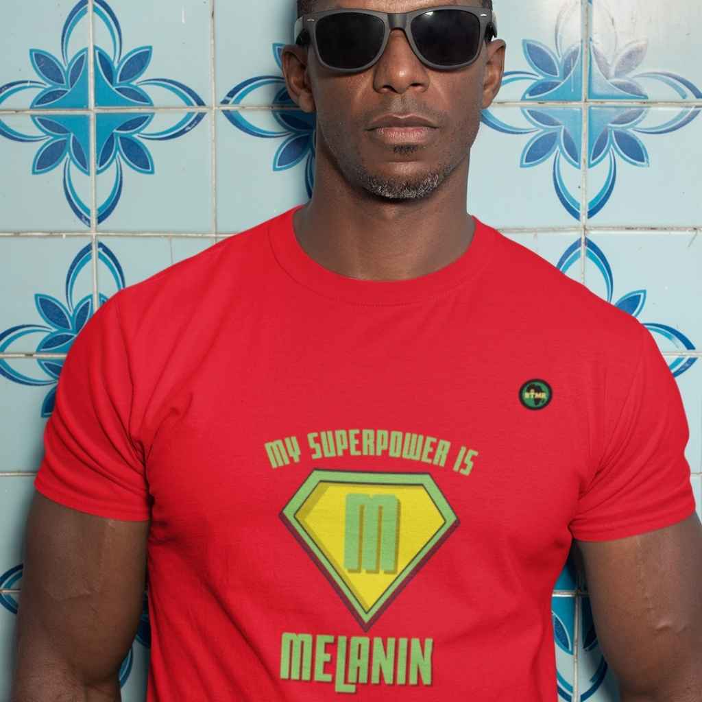 Organic Cotton T Shirt | Unisex | Melanin is my Superpower