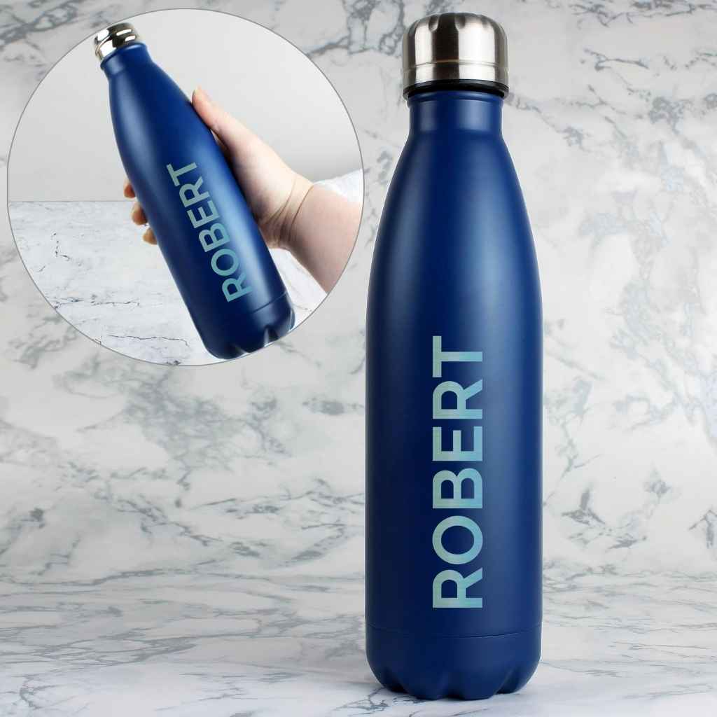 Personalised Matte Blue Hydro Flask