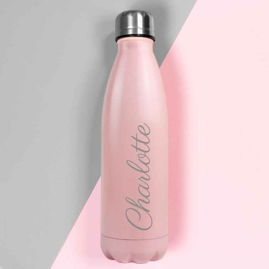 Personalised Matte Pink Hydro Flask