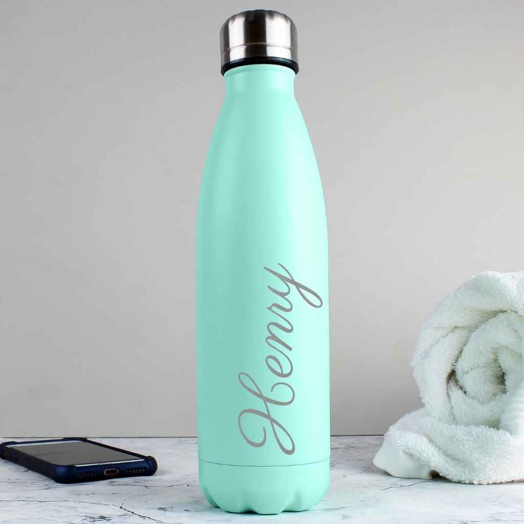 Personalised Matte Blue Hydro Flask