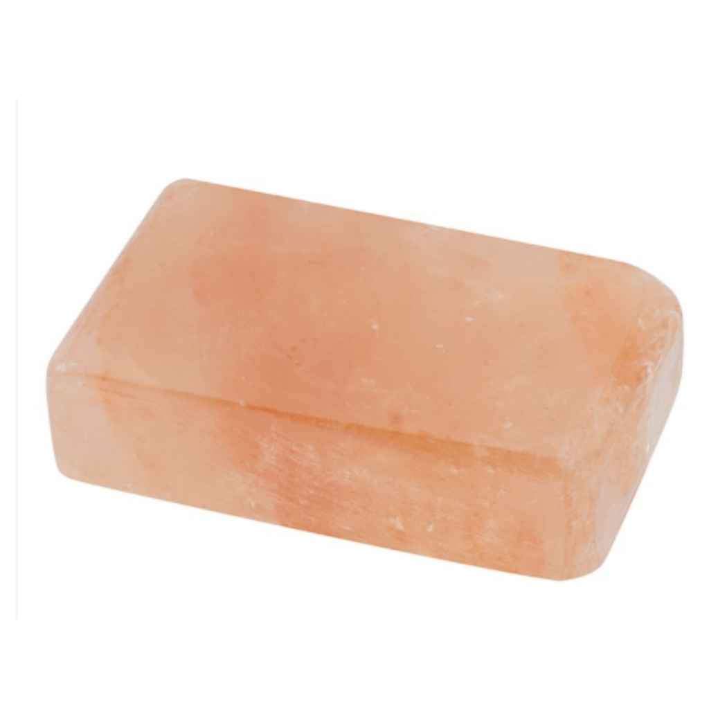 Picture of a rectangular bar of pink Himalayan Salt Soap