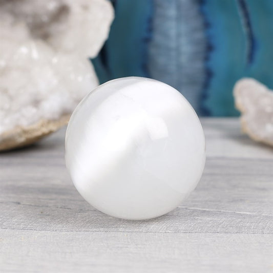Sphere | White Selenite | Meditation