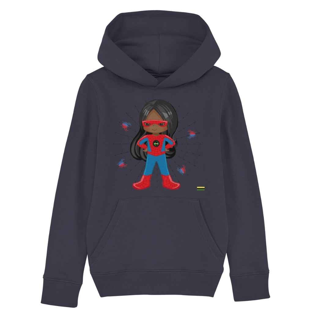 Black Superheroes | Spidey Superheroine Web Organic Cotton Hoodie