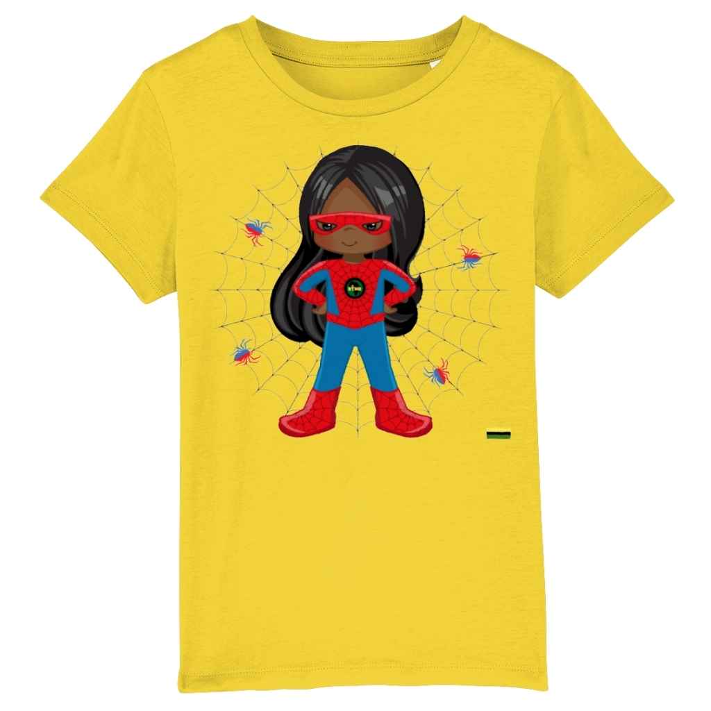 Black Superheroes | Spidey Superheroine Organic Cotton T Shirt