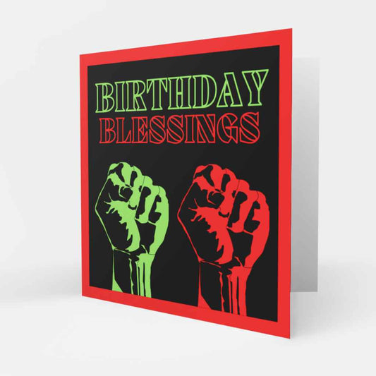 RBG Fist Birthday Blessings Card