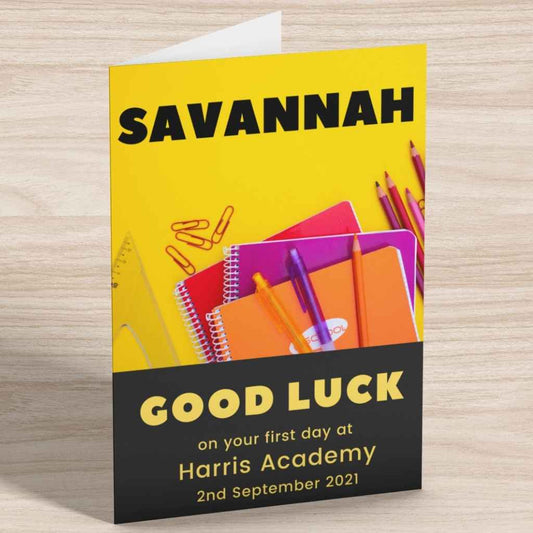 Good Luck Cards | Starting Secondary School | Stationery