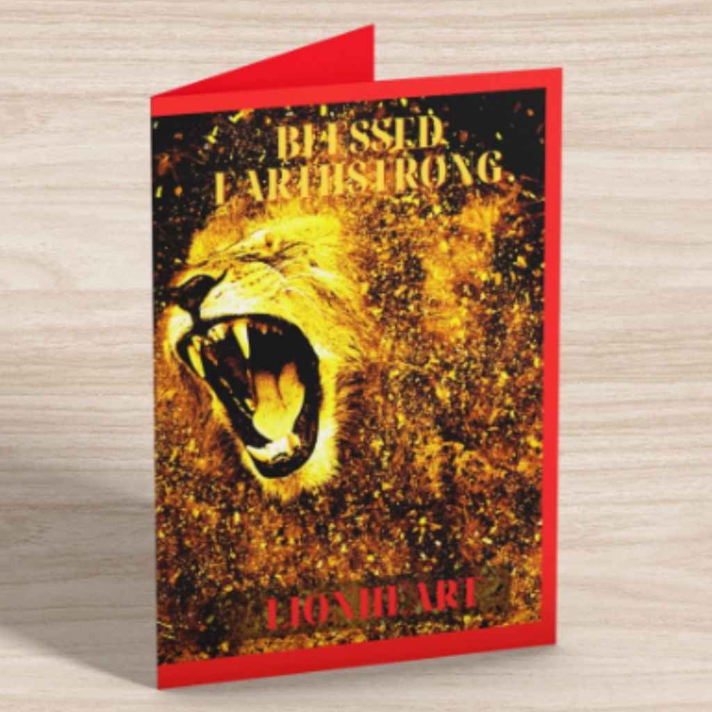 Birthday Cards | Lion | Blessed Earthstrong Lionheart