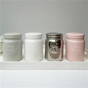 Wax Melt Ceramic Storage Jar | Pink, Silver, Grey or White