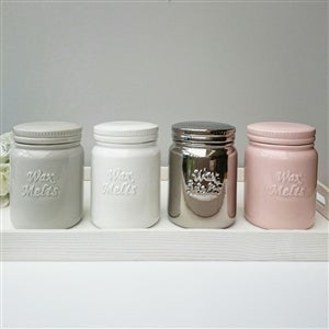 Tealight Ceramic Storage Jar | Pink, Silver, Grey or White