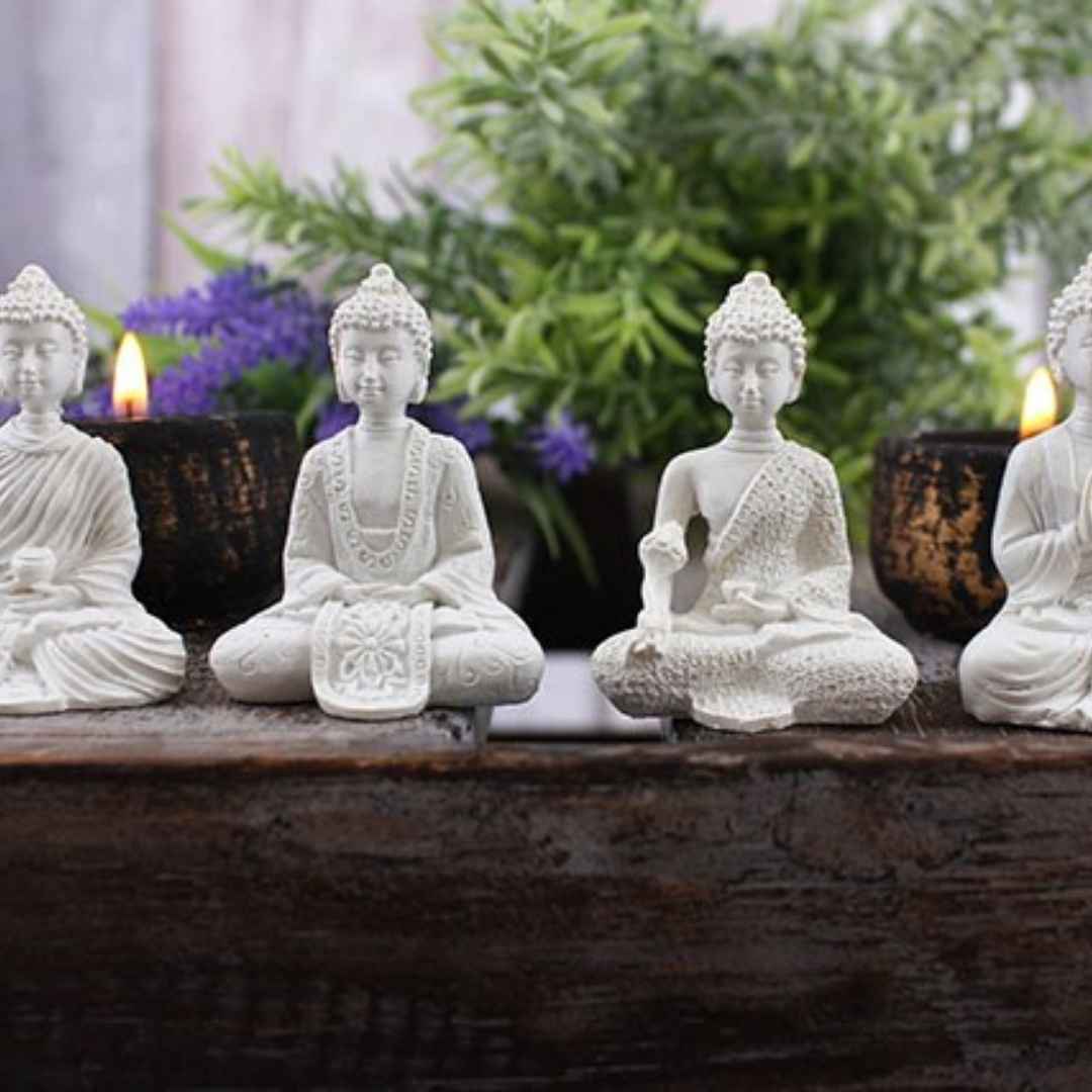 Spiritual | Mini Buddhas | White