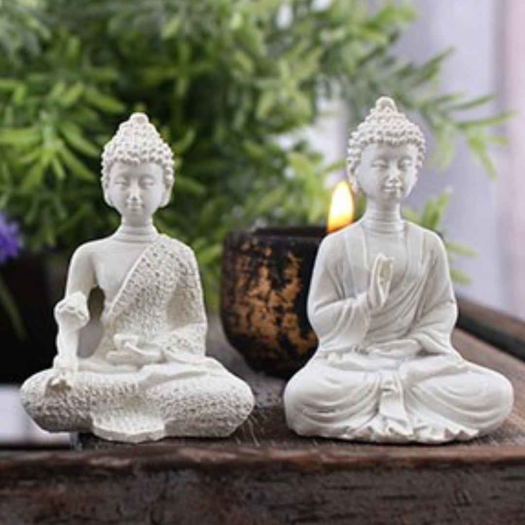 Spiritual | Mini Buddhas | White