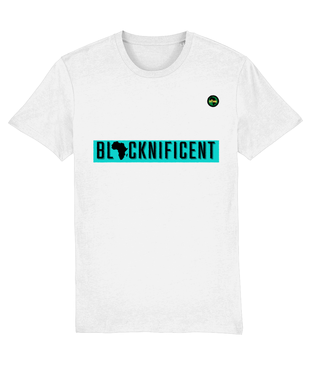 Organic Cotton T Shirt | Unisex | Blackniificent Block