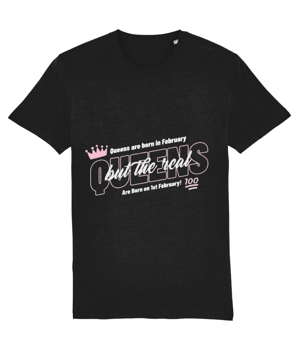 Queens Are Born in ....100% Birthday T Shirt | Women