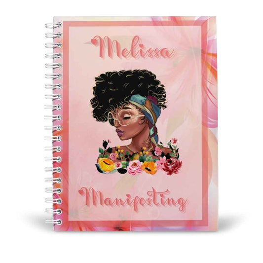 Personalised A5 Notebook | Manifesting - Floral