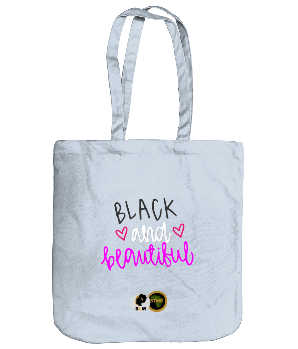100% Organic Heavyweight Tote Bag - Black & Beautiful