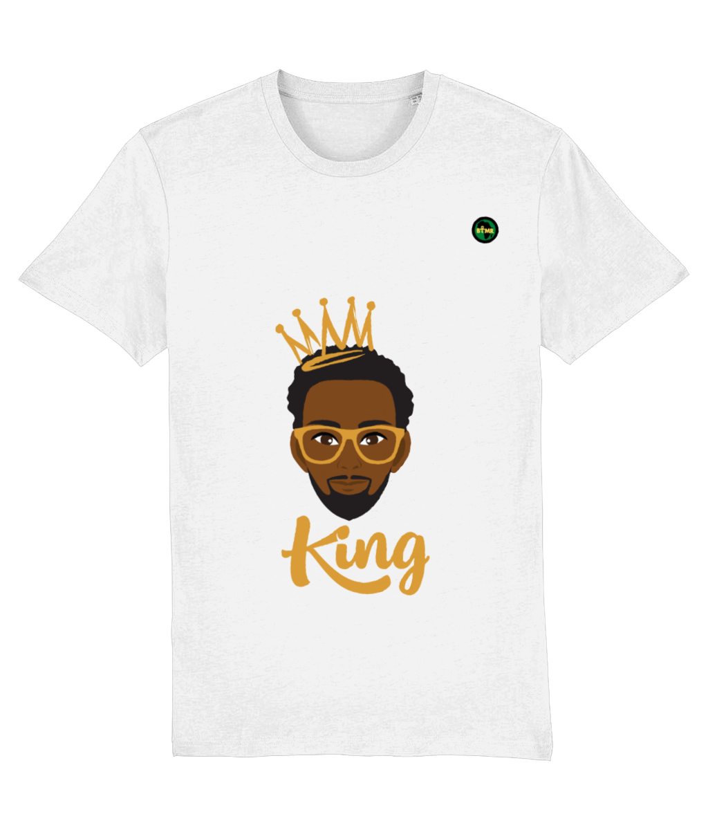 Organic Cotton T Shirt | Mens | Black King Crown