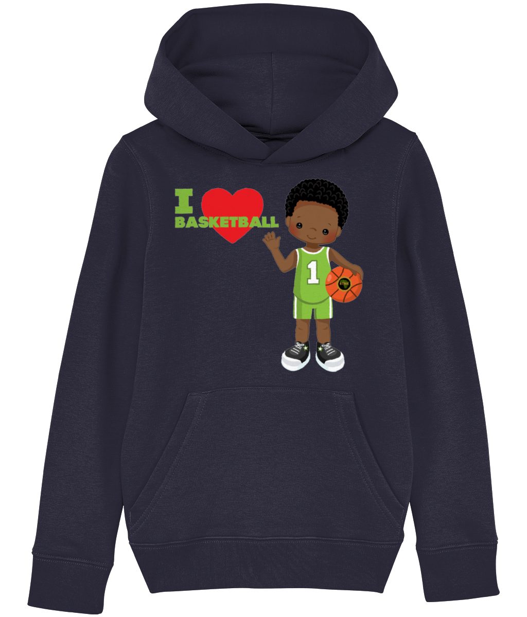 Hoodie | Boy | Love Basketball Green