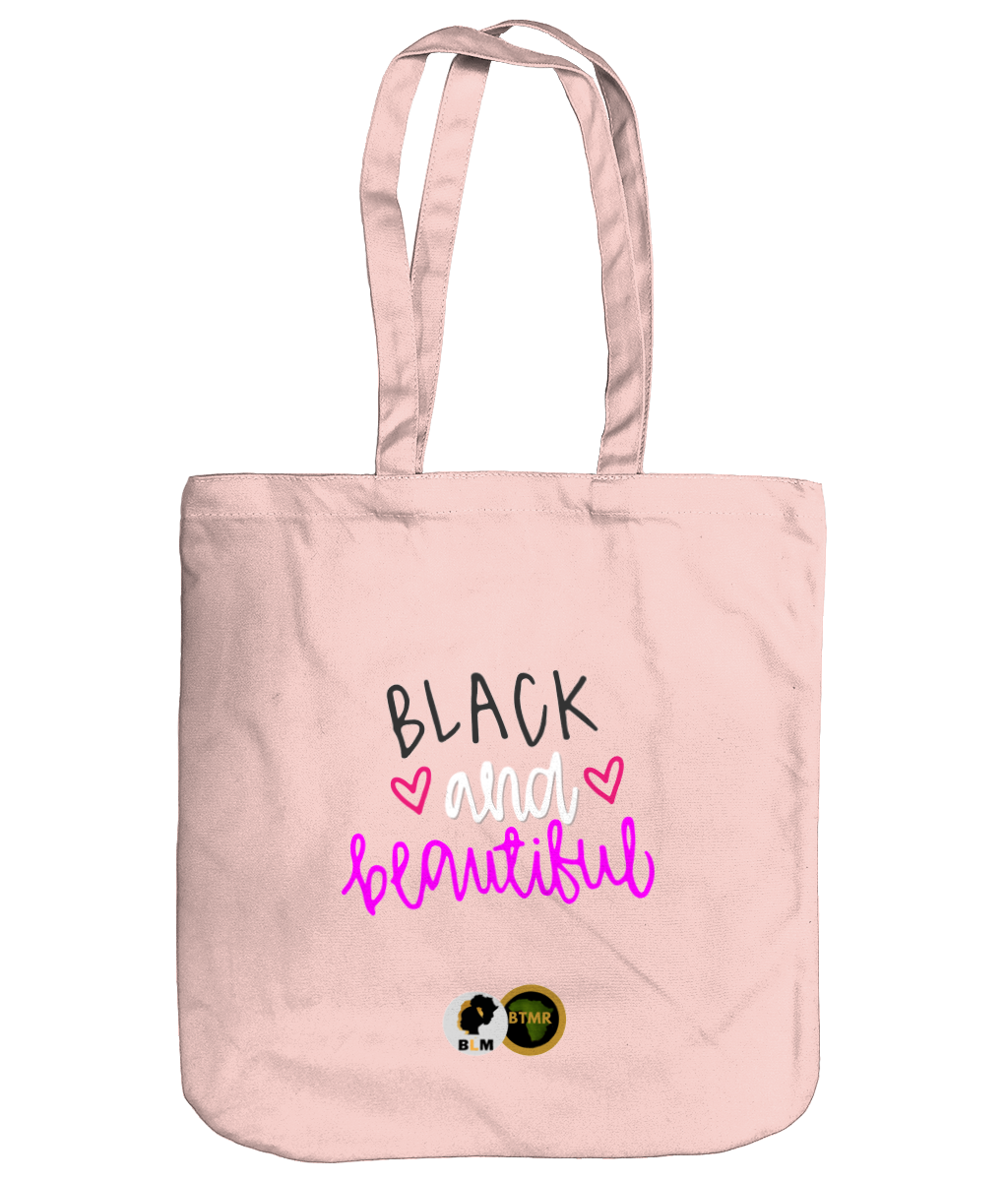 100% Organic Heavyweight Tote Bag - Black & Beautiful